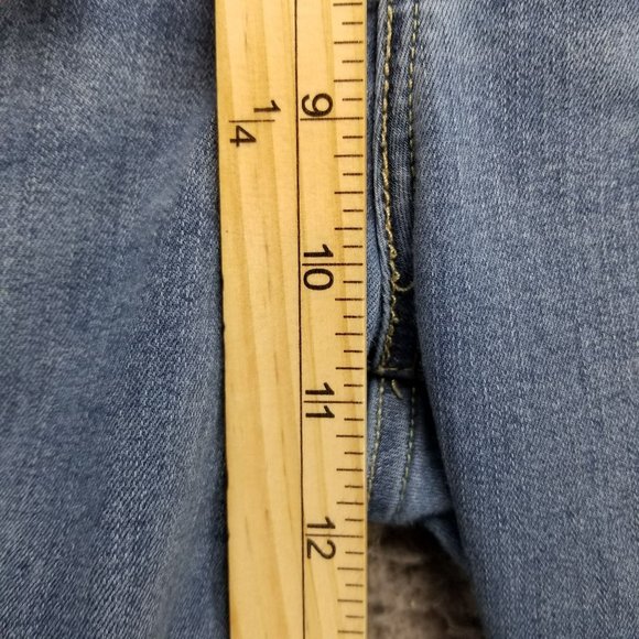 Levis Jeans Womens 32 720 Medium Wash Stretch High Rise Distressed Super Skinny - Picture 8 of 16